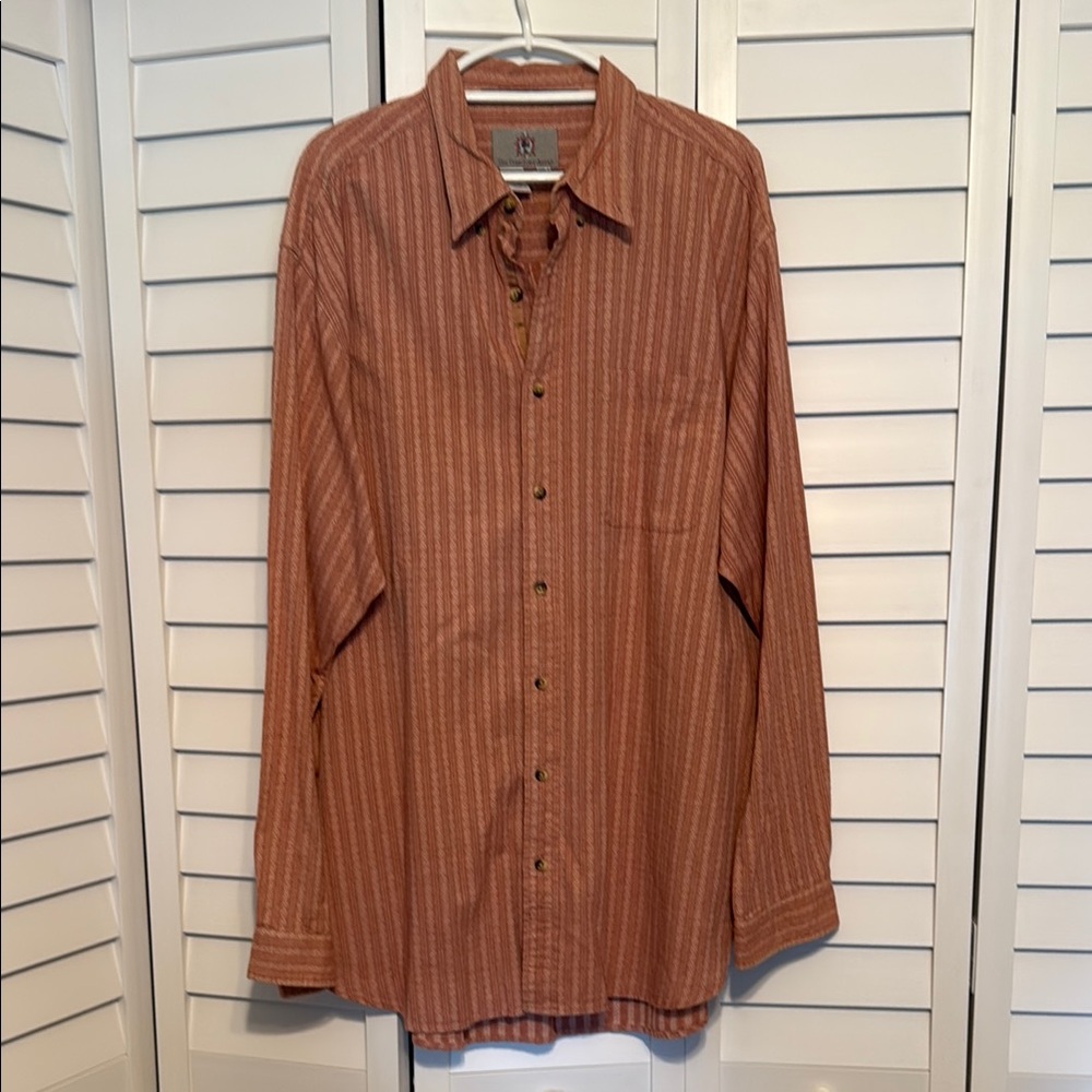 The Territory Ahead Brown Casual Button Down Shirt 2XLT
